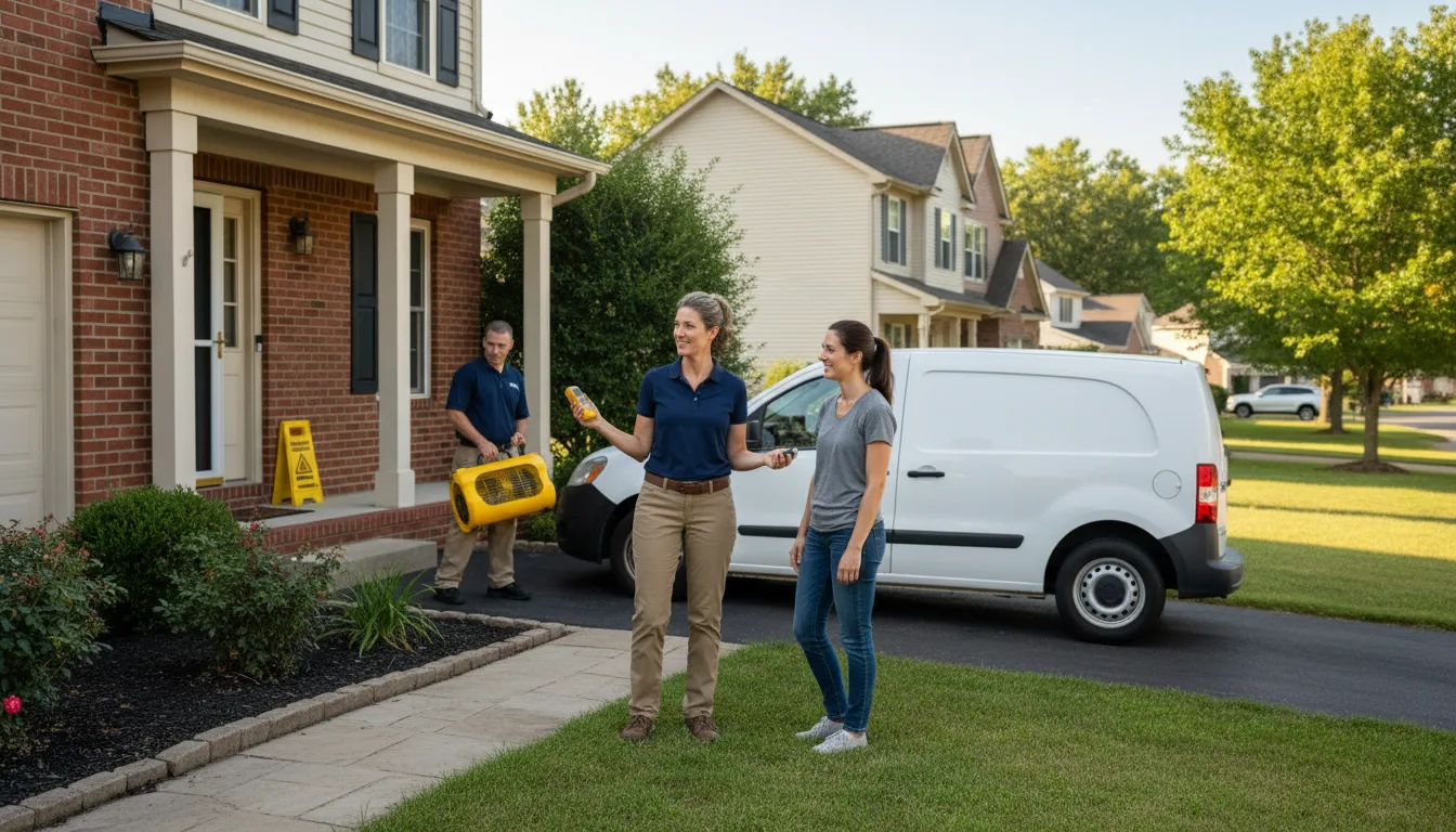Water restoration image for Water Damage & Restoration Services in Benedicta, ME